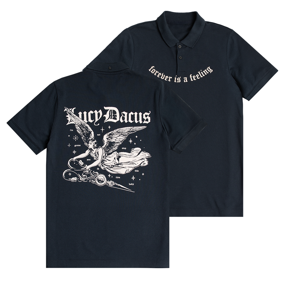 Embroidered Angel Scissors Polo