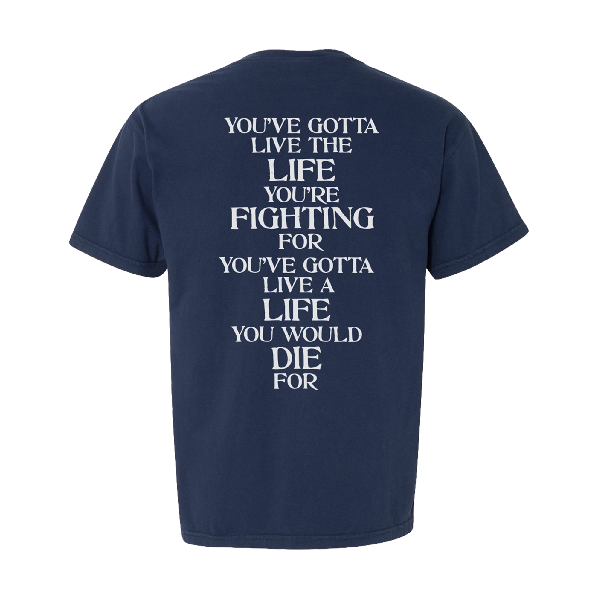 Live The Life Pocket Tee Back